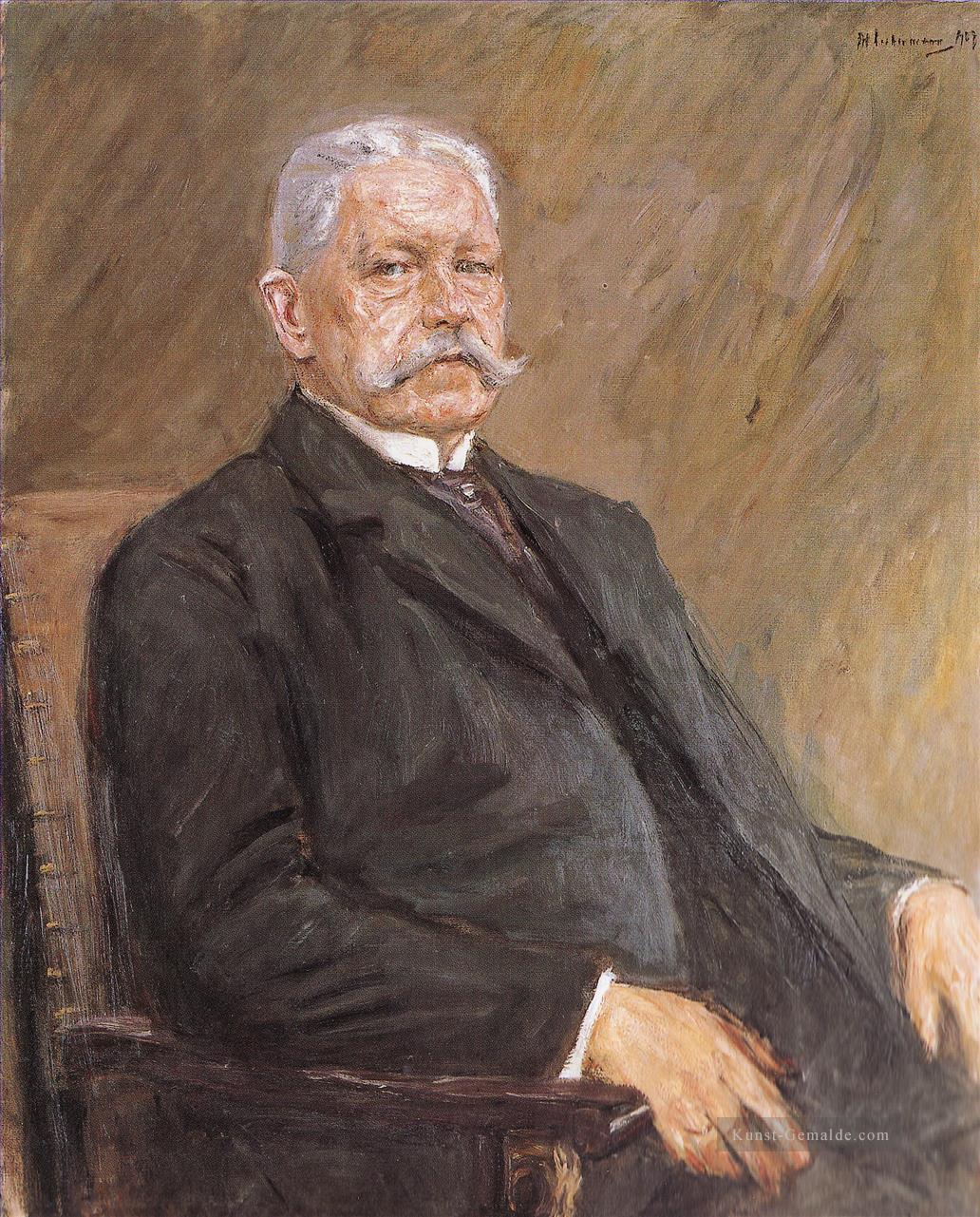 Bildnis des Reichsprasidenten Paul von Hindenburg Max Liebermann deutscher Impressionismus Ölgemälde